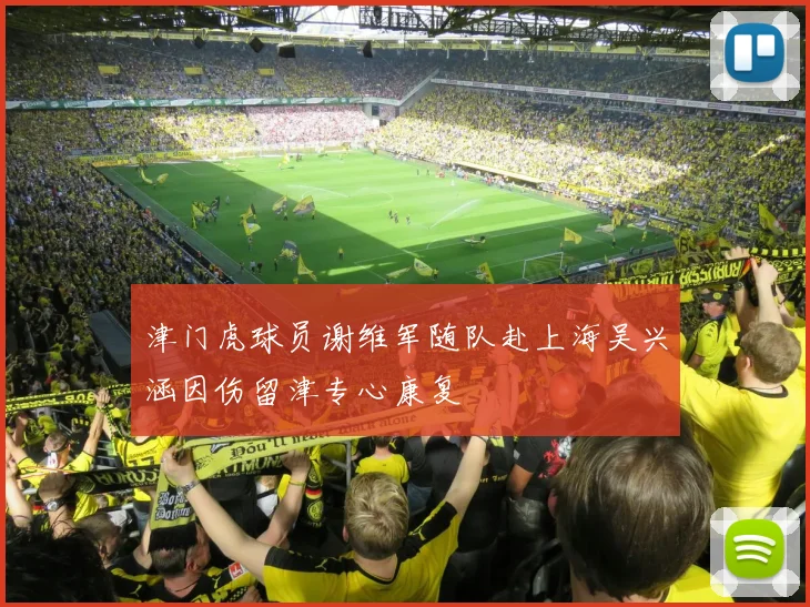 津门虎球员谢维军随队赴上海吴兴涵因伤留津专心康复